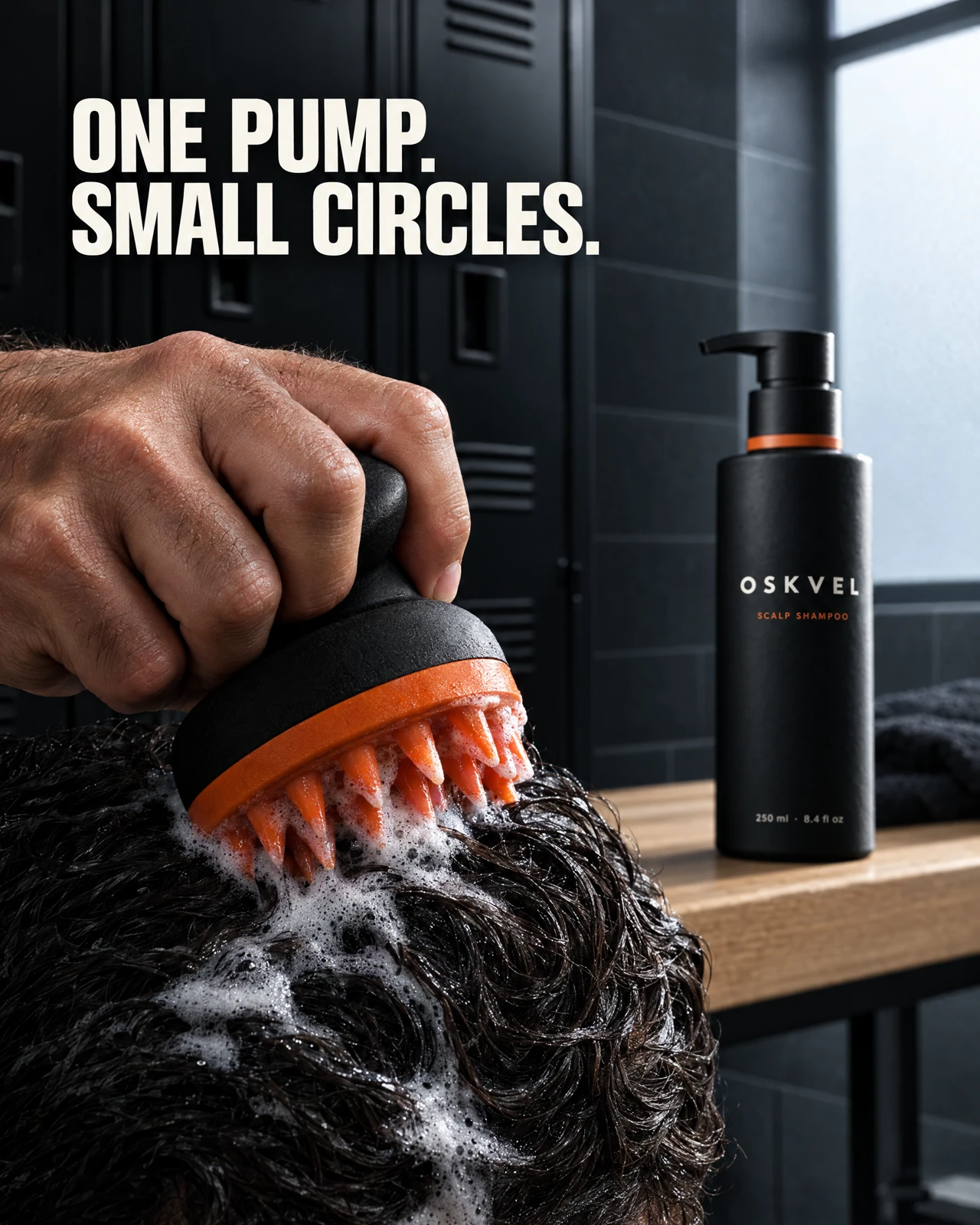 OSKVEL One Pump campaign creative, shown in full