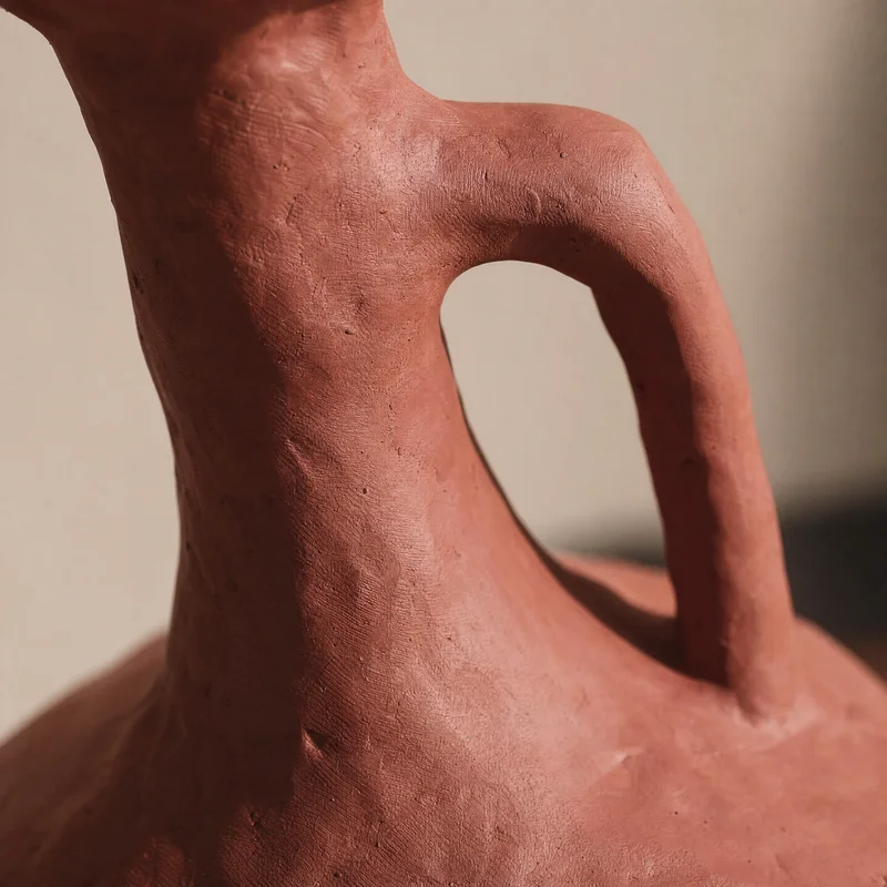 Terracotta texture close-up